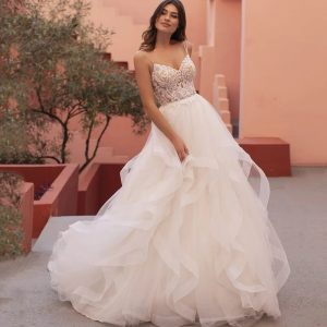 Robe de Mariée Volant Tulle