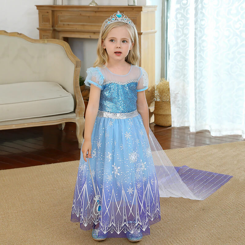 Robe de Princesse avec Cape - Image 3