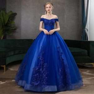 Robe de Princesse Bleue Femme