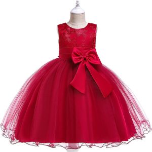 Robe de Princesse Petite Fille Rouge