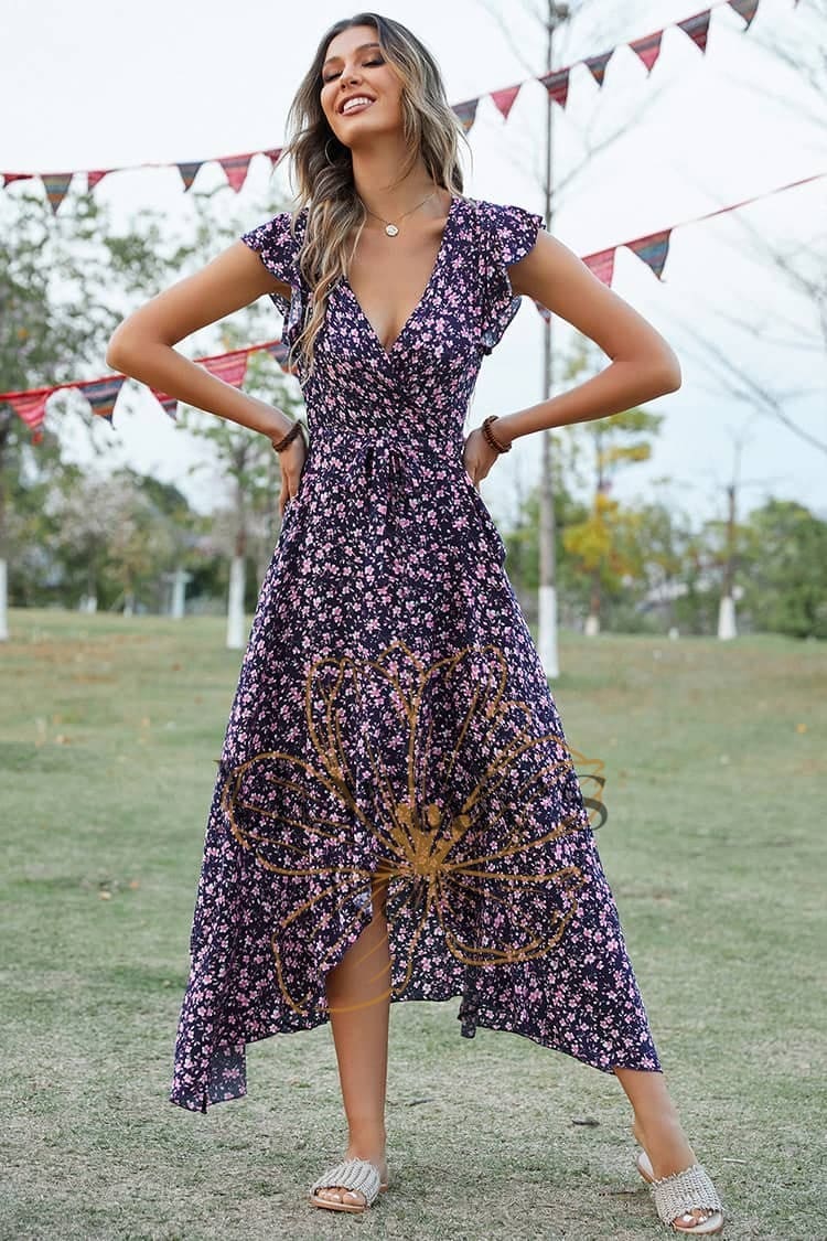 Robe De Soirée Longue Champêtre - Image 3