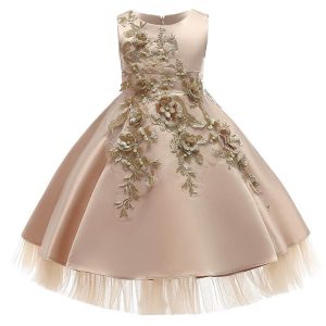 Robe Fille D&rsquo;honneur Couleur Champagne