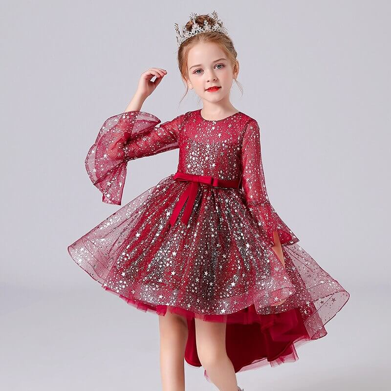 Robe Fille Noël Rouge