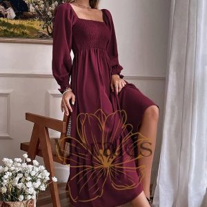 Robe Fluide Champêtre Rétro