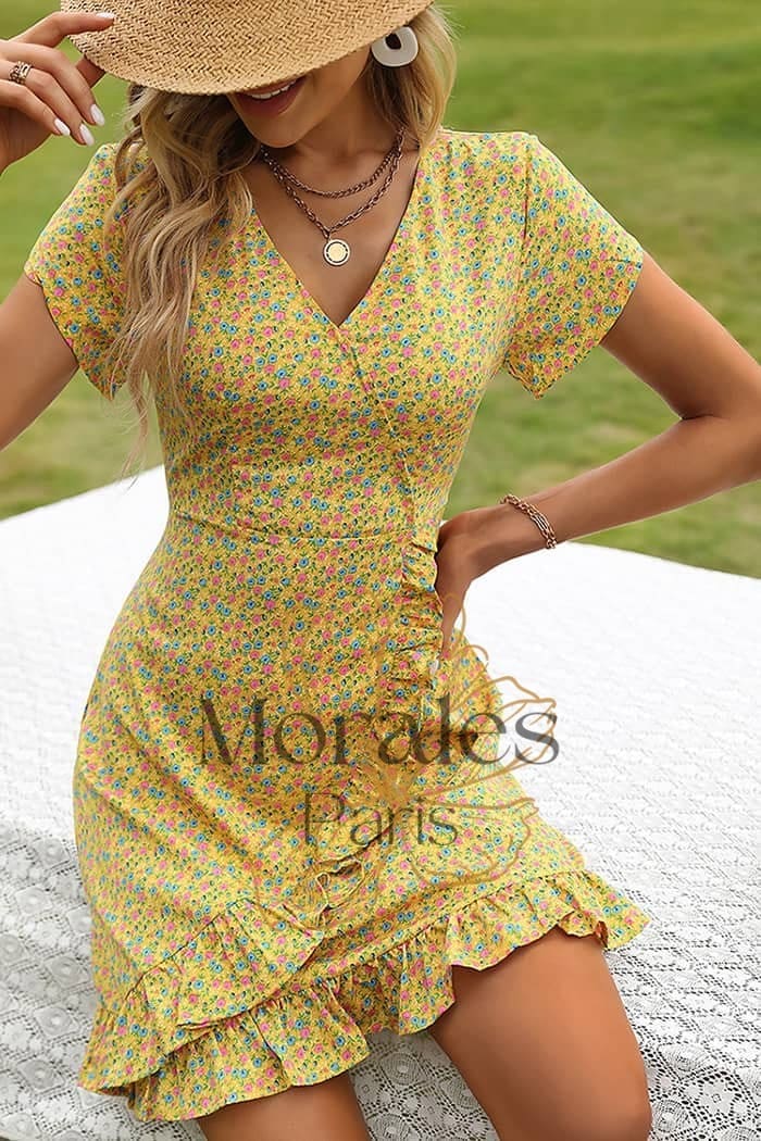 Robe Jaune Champêtre Pour Mariage – Image 5