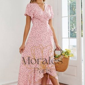 Robe Longue Femme Champêtre  Petite Fleur