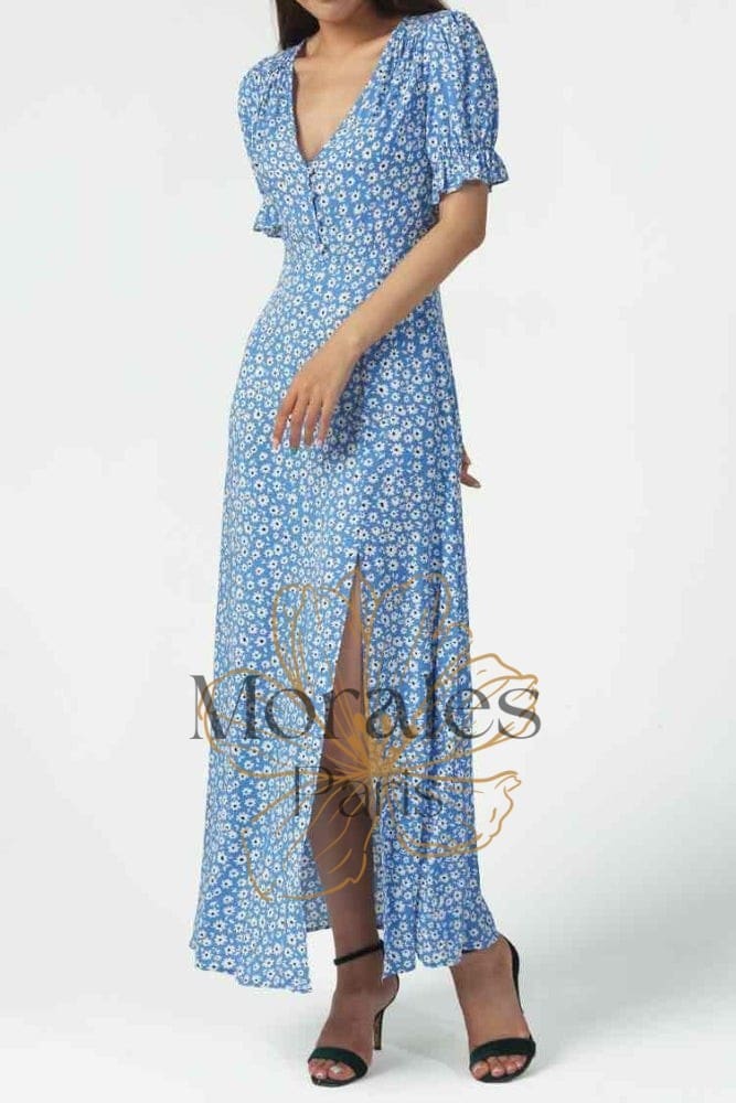 Robe Longue Fleurie Bohème – Image 3