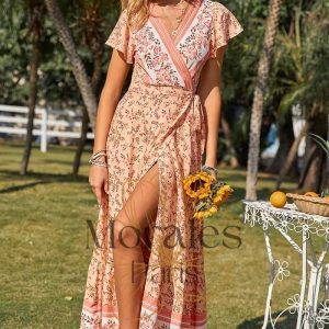 Robe Longue Fleurie  Champêtre