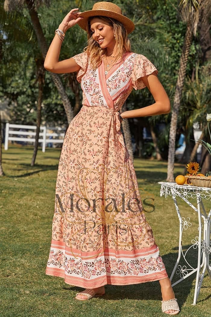 Robe Longue Fleurie Champêtre - Image 4