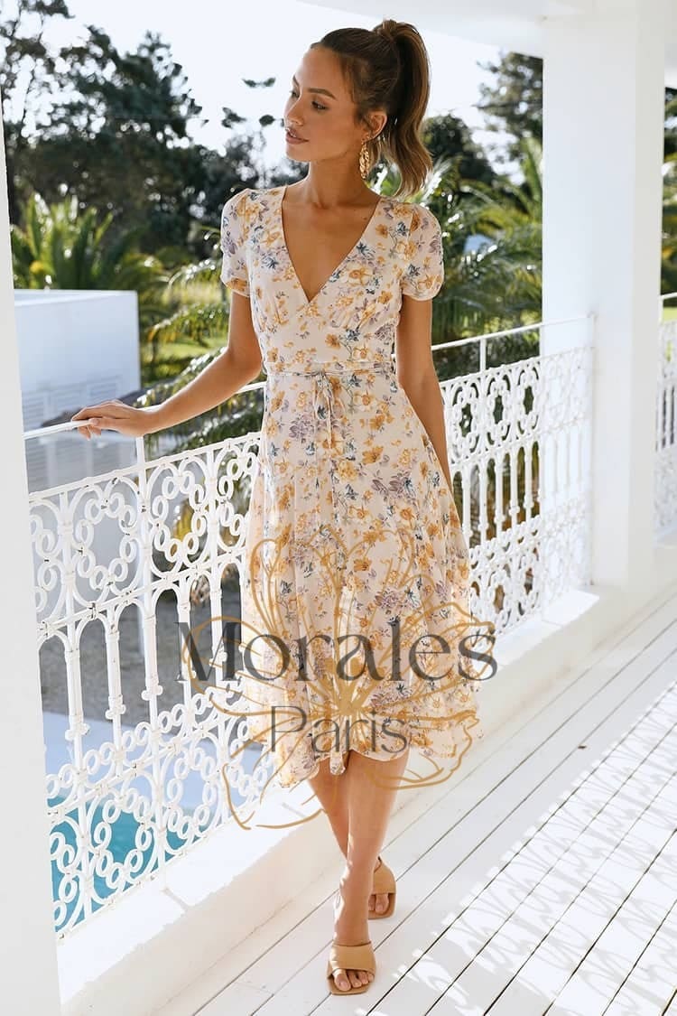 Robe Longue Voile Pour Un Mariage Champêtre