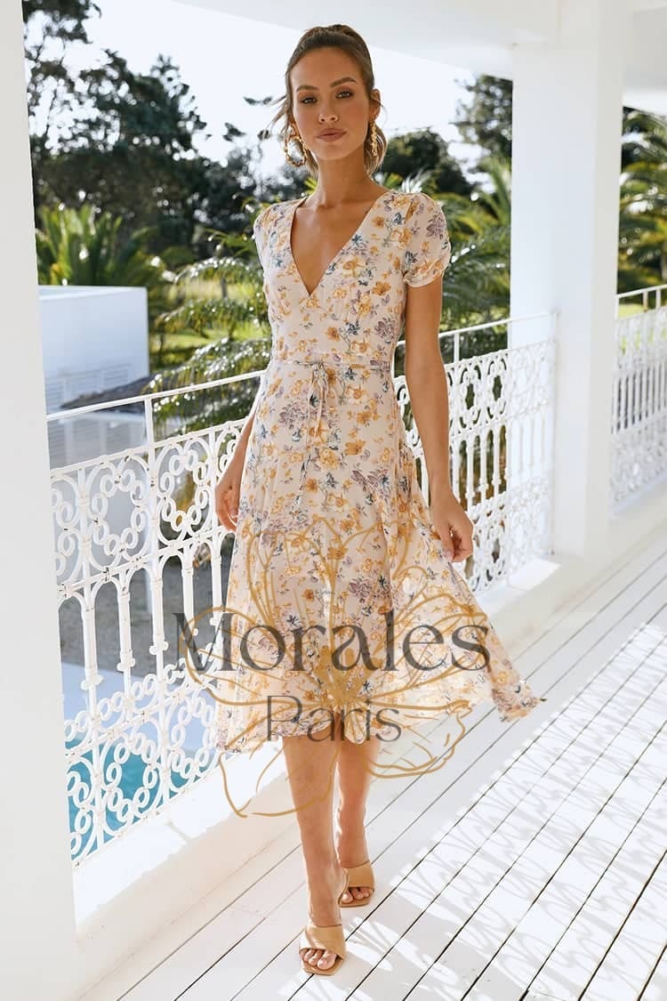 Robe Longue Voile Pour Un Mariage Champêtre - Image 5