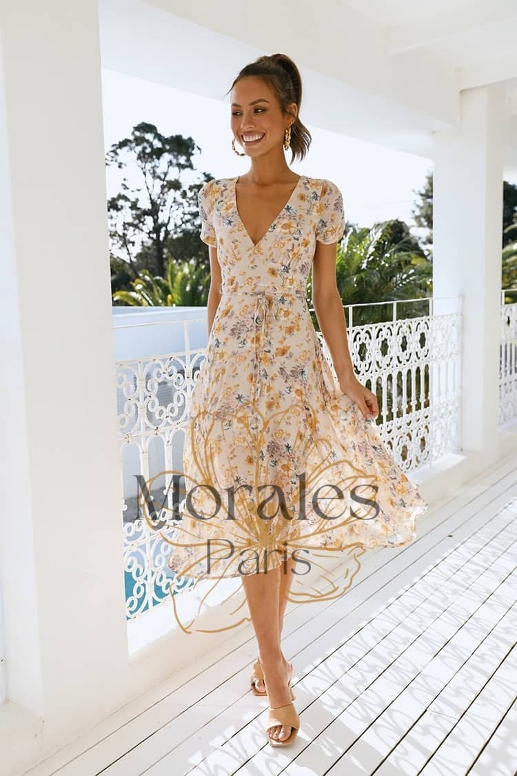 Robe Longue Voile Pour Un Mariage Champêtre - Image 6