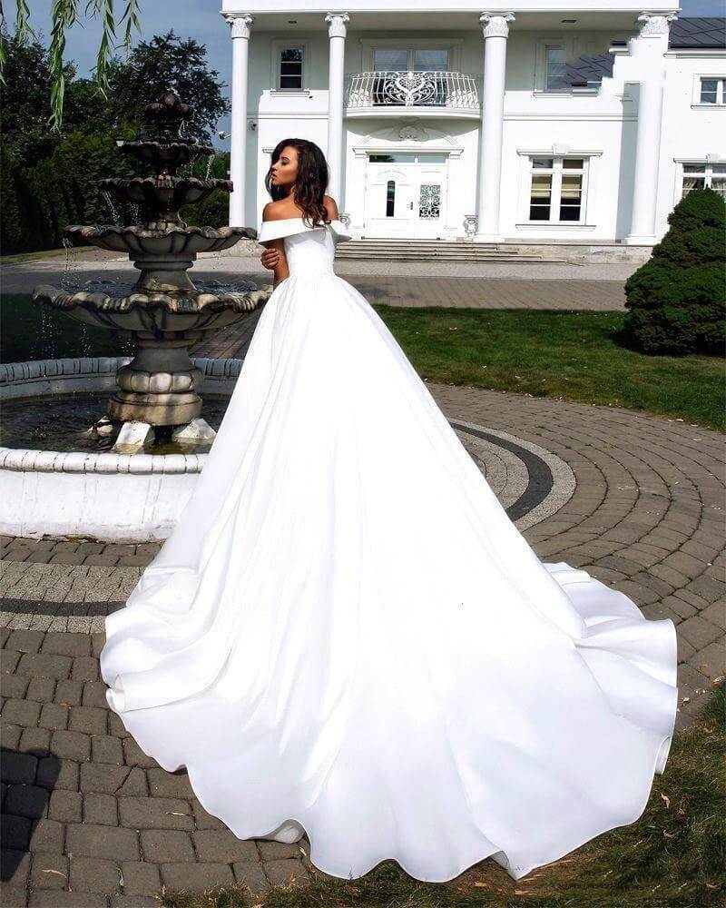 Robe de Mariée Princesse Satin – Image 4