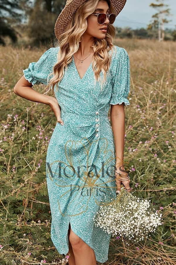 Robe Mi-Longue Champêtre