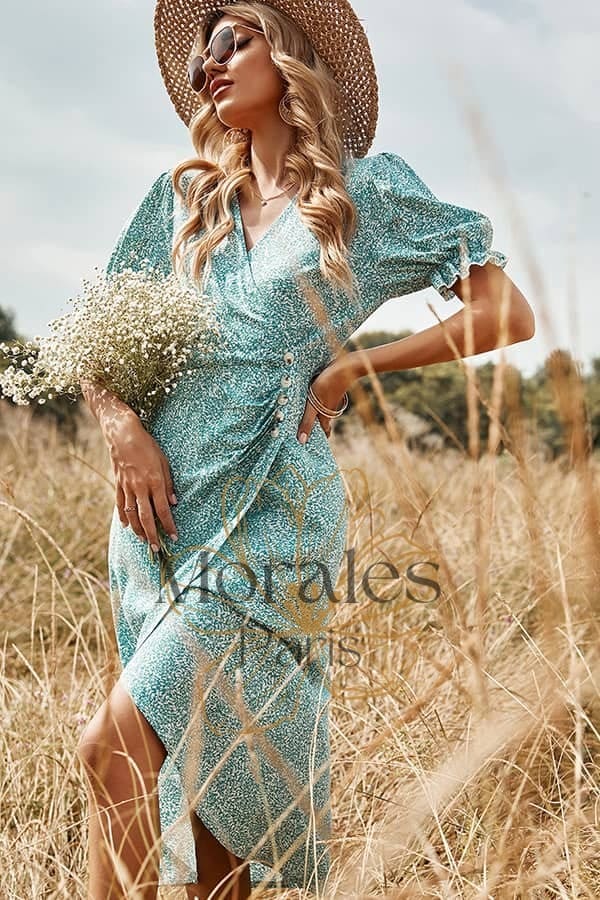 Robe Mi-Longue Champêtre - Image 3