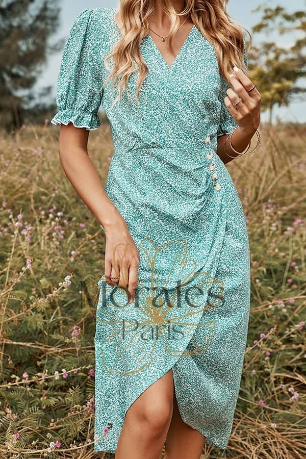 Robe Mi-Longue Champêtre - Image 4