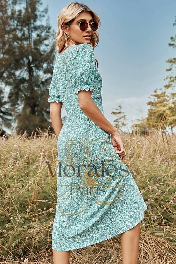 Robe Mi-Longue Champêtre - Image 6