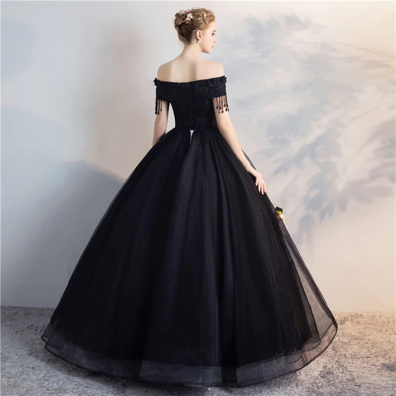 Robe de Princesse Noire Femme – Image 4