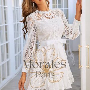 Robe Patineuse Dentelle  Champêtre