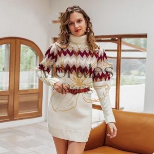 Robe Polaire à Col Roulé