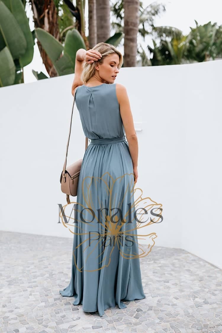 Robe Portefeuille Longue Champêtre - Image 7