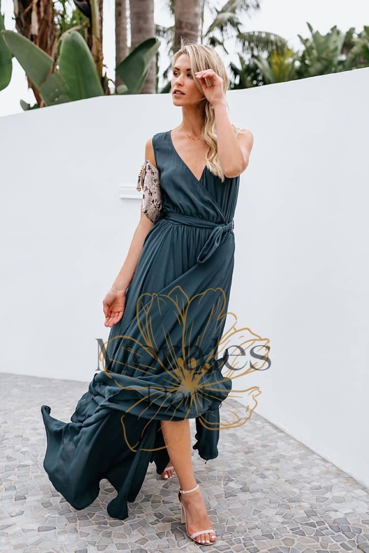 Robe Portefeuille Longue Champêtre - Image 8