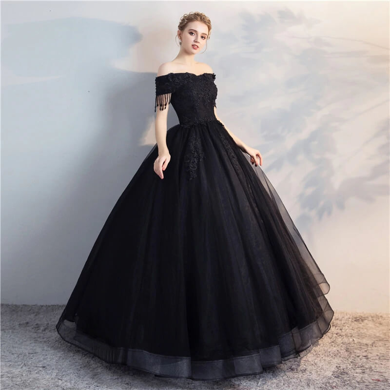 Robe de Princesse Noire Femme – Image 2