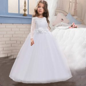 Robe Princesse Fille Manche Longue