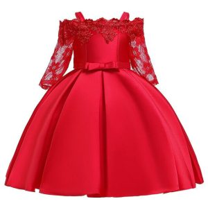 Robe Princesse Fille en Satin