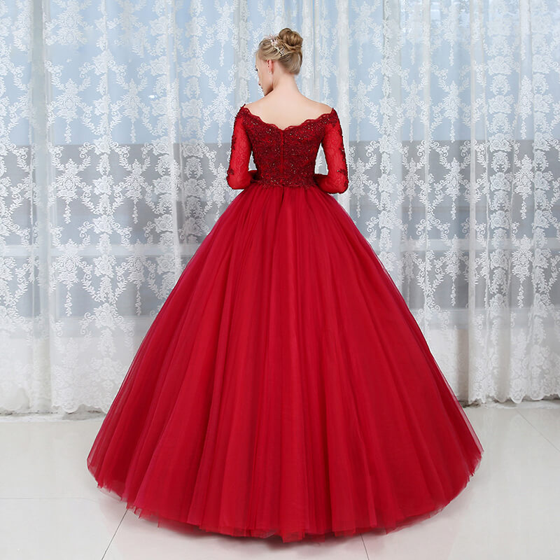 Robe Princesse Rouge Adulte – Image 4