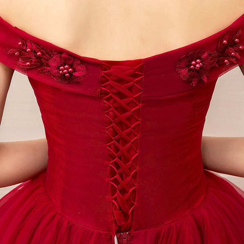 Robe de Princesse Rouge Femme - Image 7