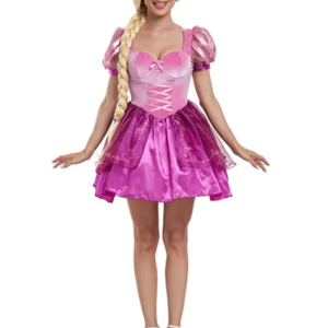 Déguisement Princesse Courte Violette Femme