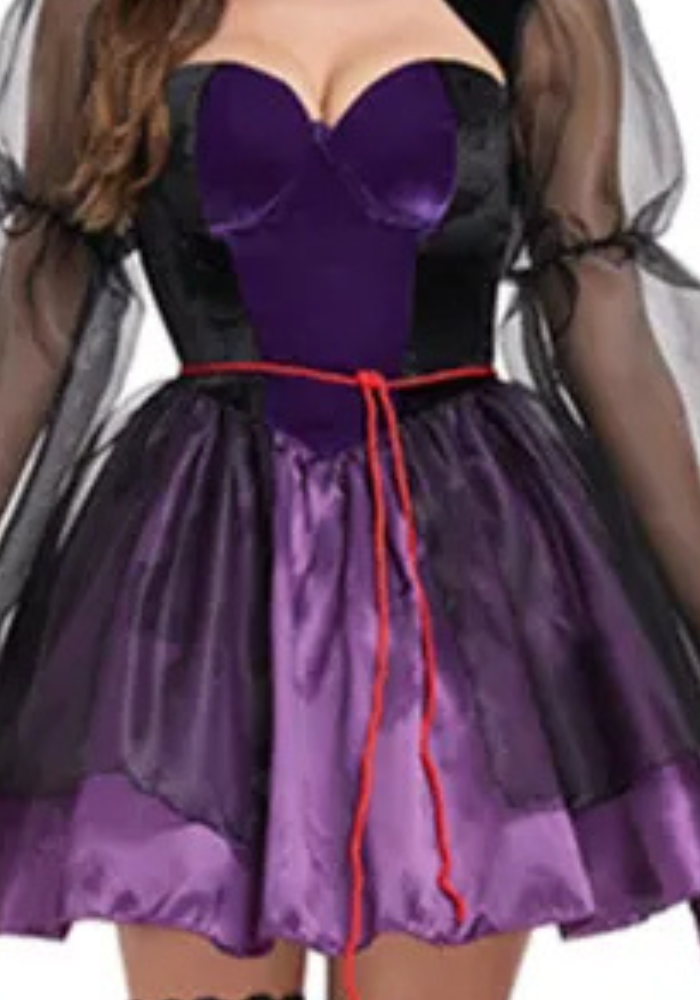 Déguisement Princesse Courte Noire Femme – Image 5