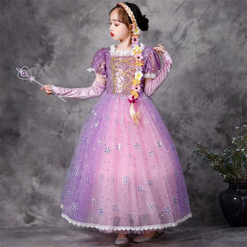 Robe Princesse Rose Paillette – Image 4