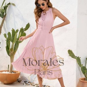 Robe Rose Poudré Mariage  Champêtre
