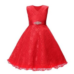 Robe Rouge Longue Princesse