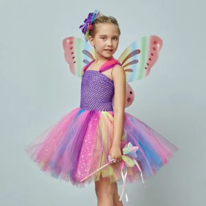 Robe princesse avec papillons