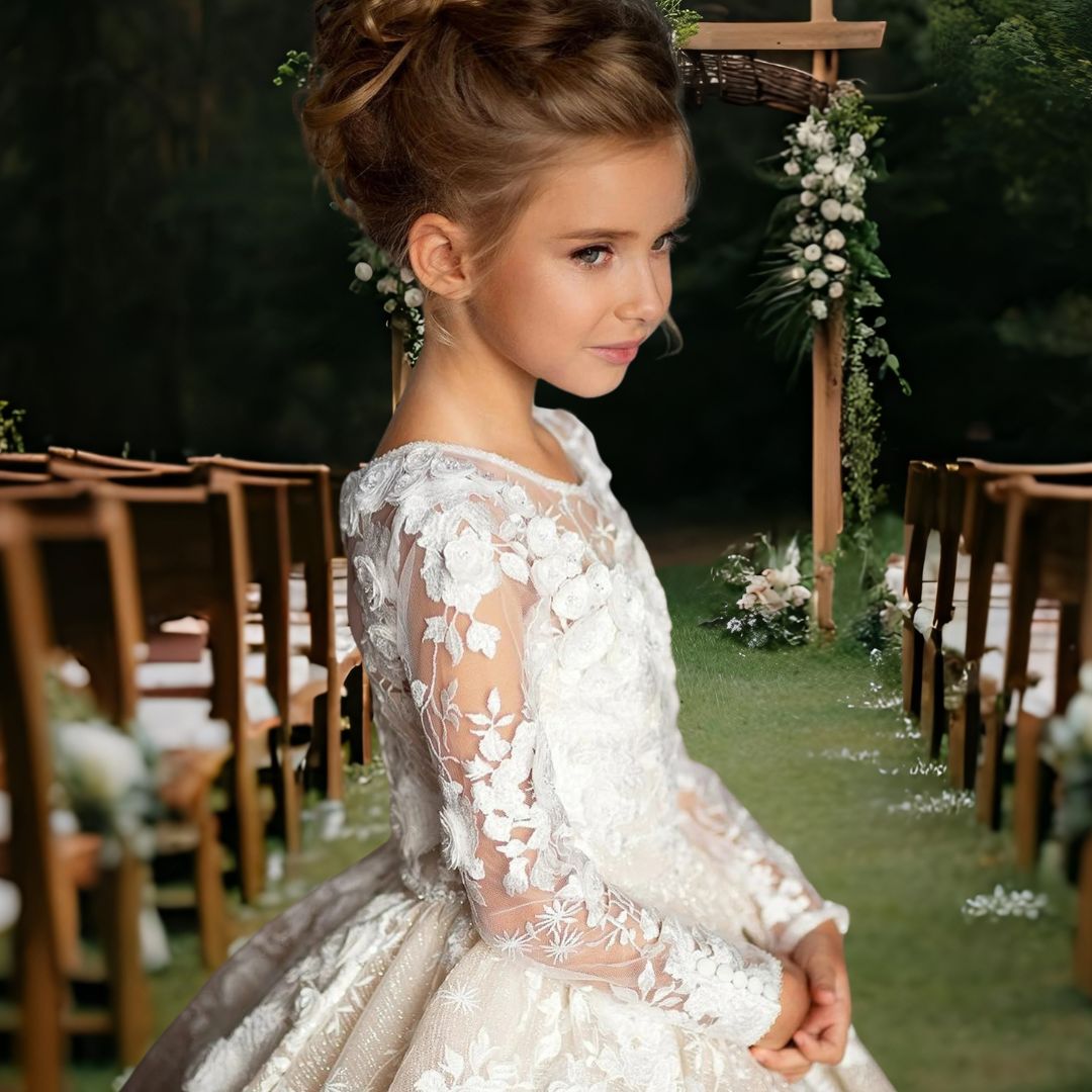 Robe mariage longue fille – Image 6