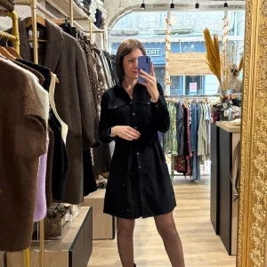 Robe velours noire