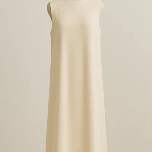 Robe longue basique beige