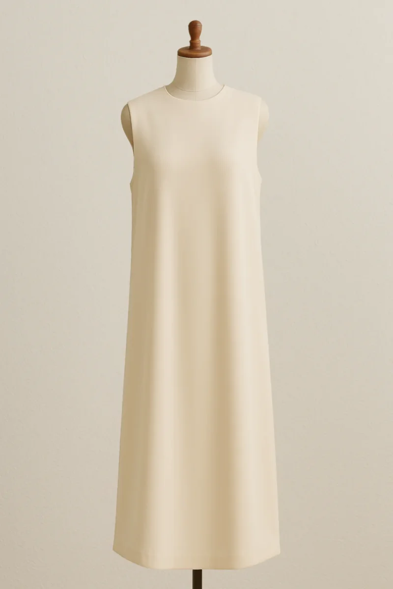 Robe longue basique noire – Image 4