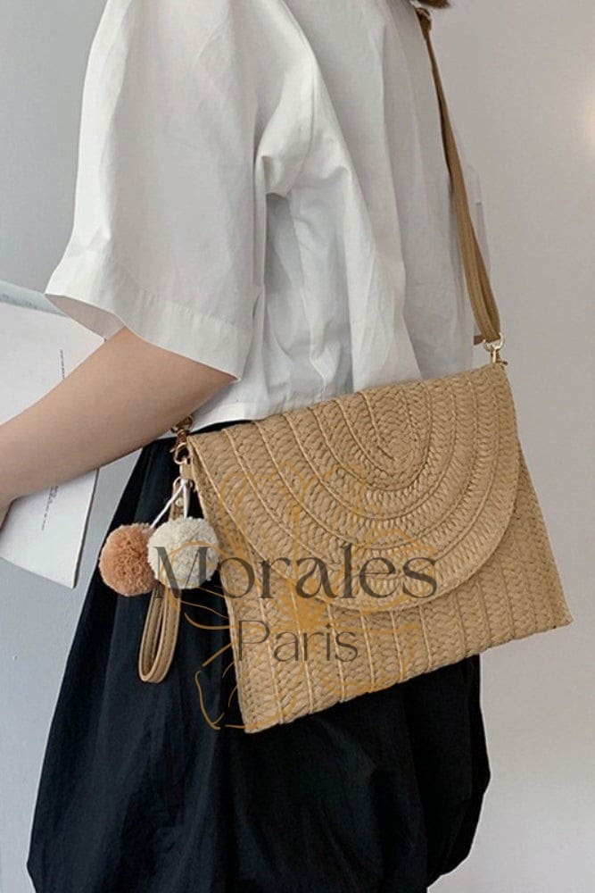 Sac Pochette Paille Bohème – Image 6