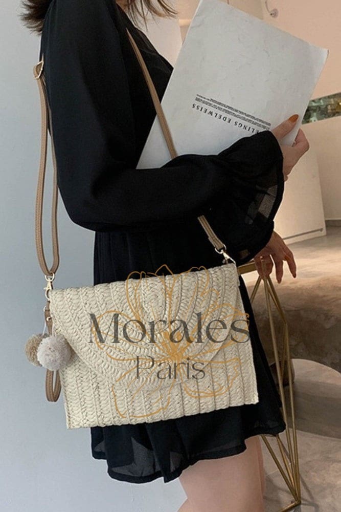 Sac Pochette Paille Bohème – Image 5