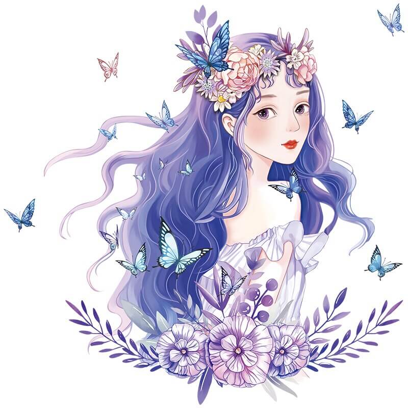 Sticker Mural Princesse