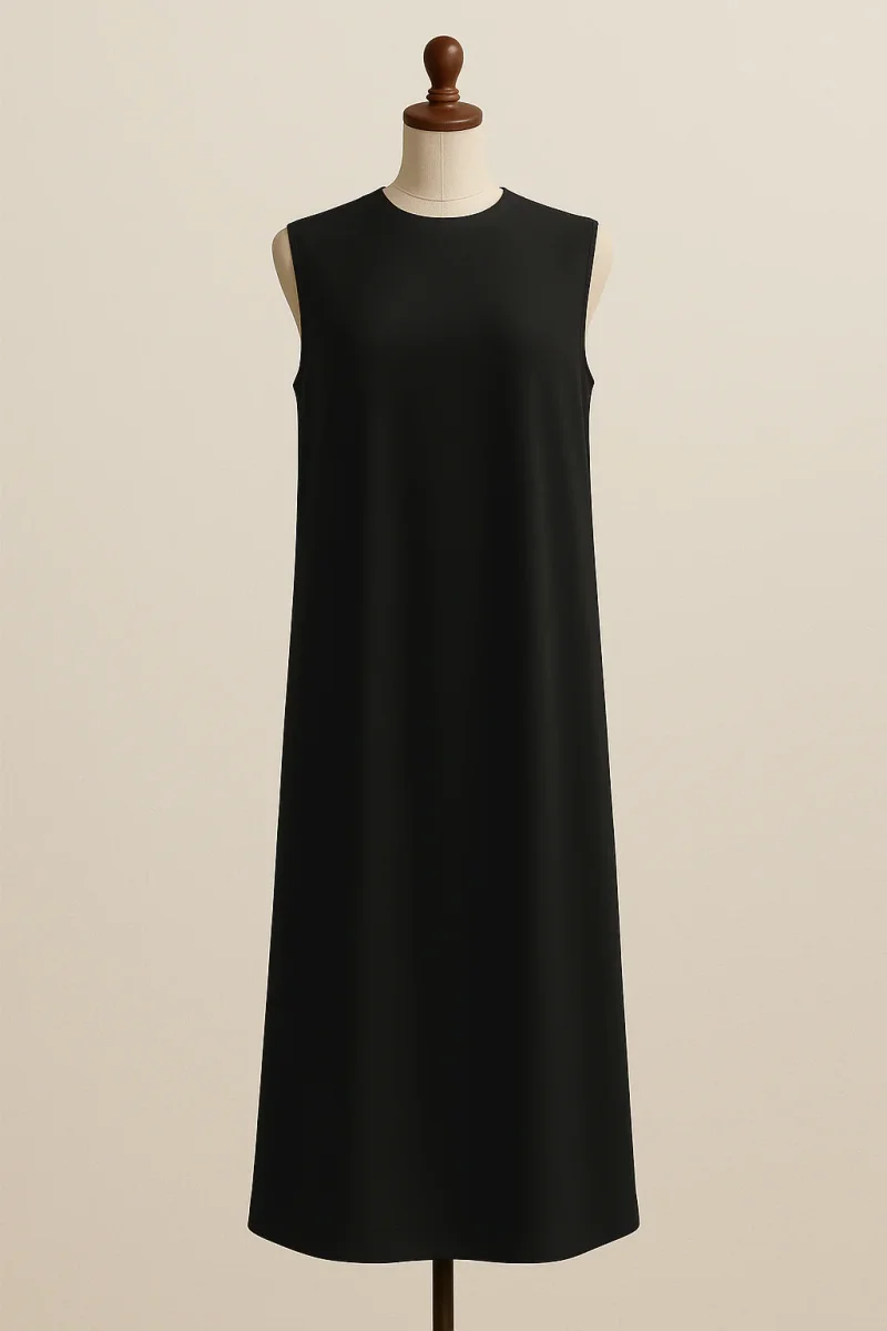 Robe longue basique noire