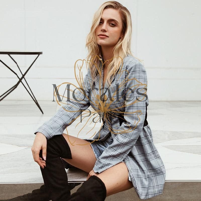 Veste Blazer Bohème Grise – Image 8