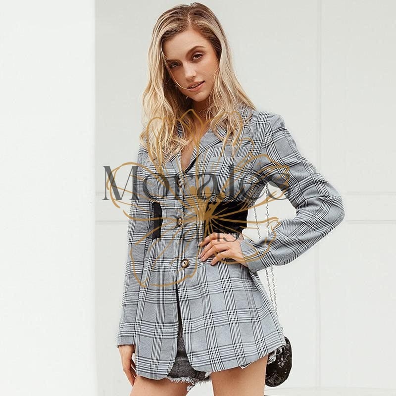 Veste Blazer Bohème Grise – Image 5