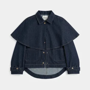 Veste en denim avec cape